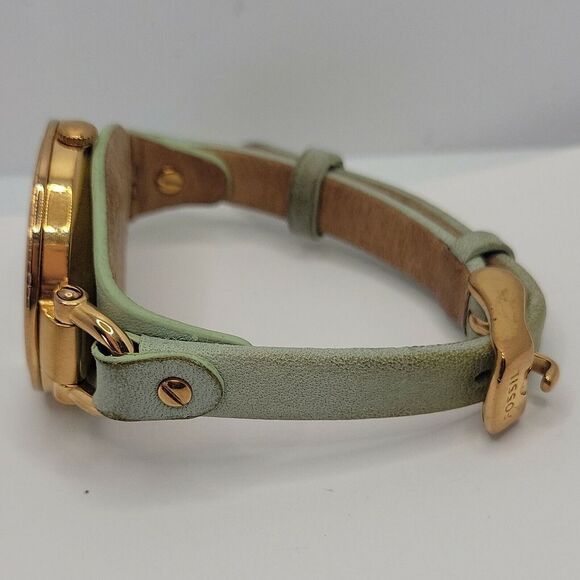 Fossil Georgia ES3467 Women's Gray Leather Analog Dial Quartz Wrist Watch DE636 - Picture 8 of 10